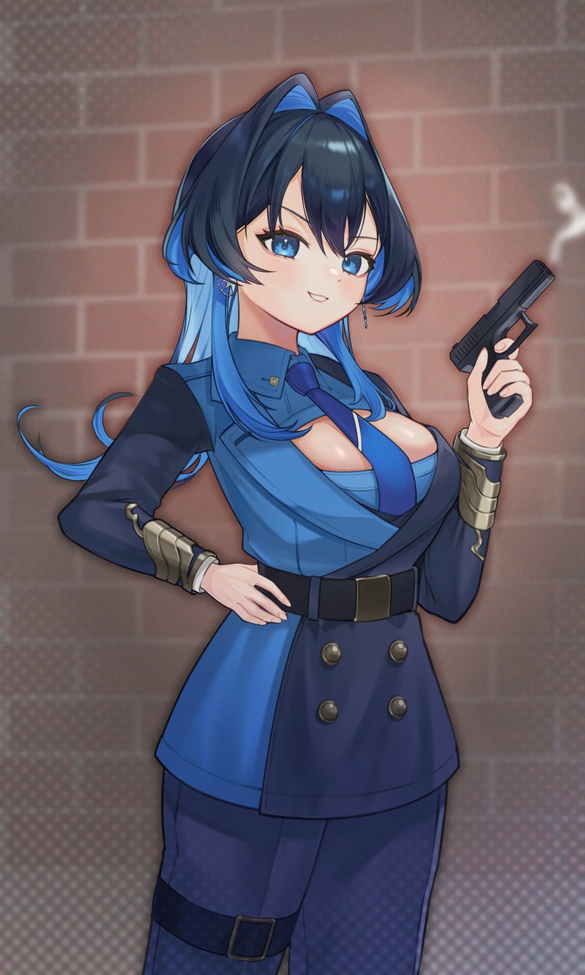 ouro kronii (hololive and 1 more) drawn by senada37