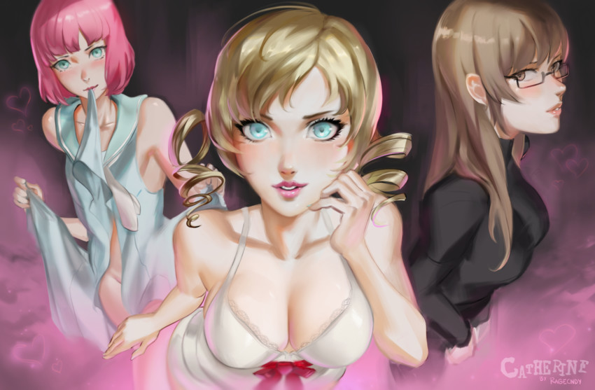 catherine, katherine mcbride, and rin (catherine and 1 more) drawn by ragecndy