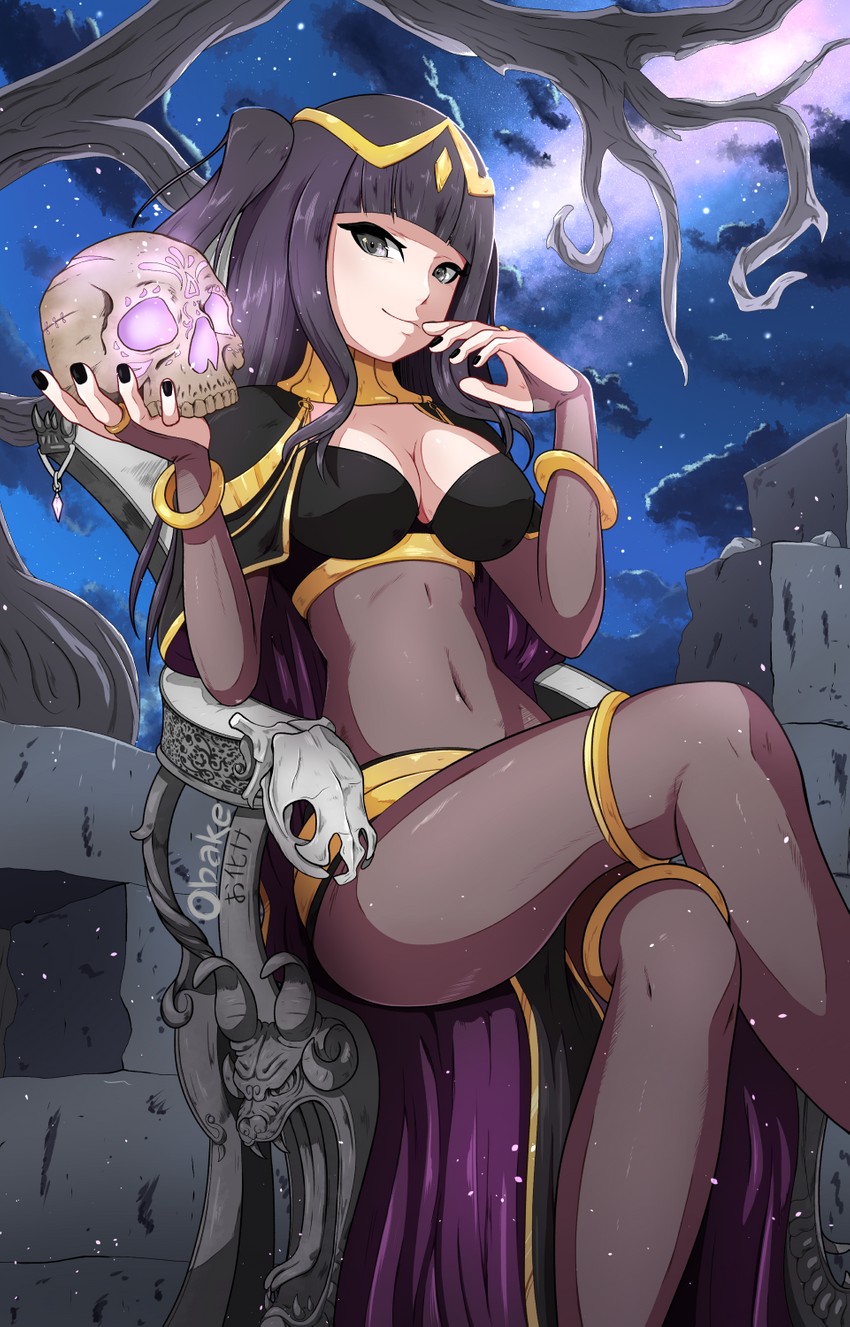 tharja (fire emblem and 2 more) drawn by obakeart