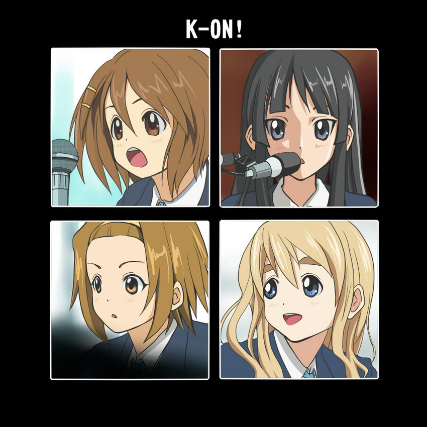 akiyama mio, hirasawa yui, tainaka ritsu, and kotobuki tsumugi (k-on! and 2 more) drawn by noilegnave