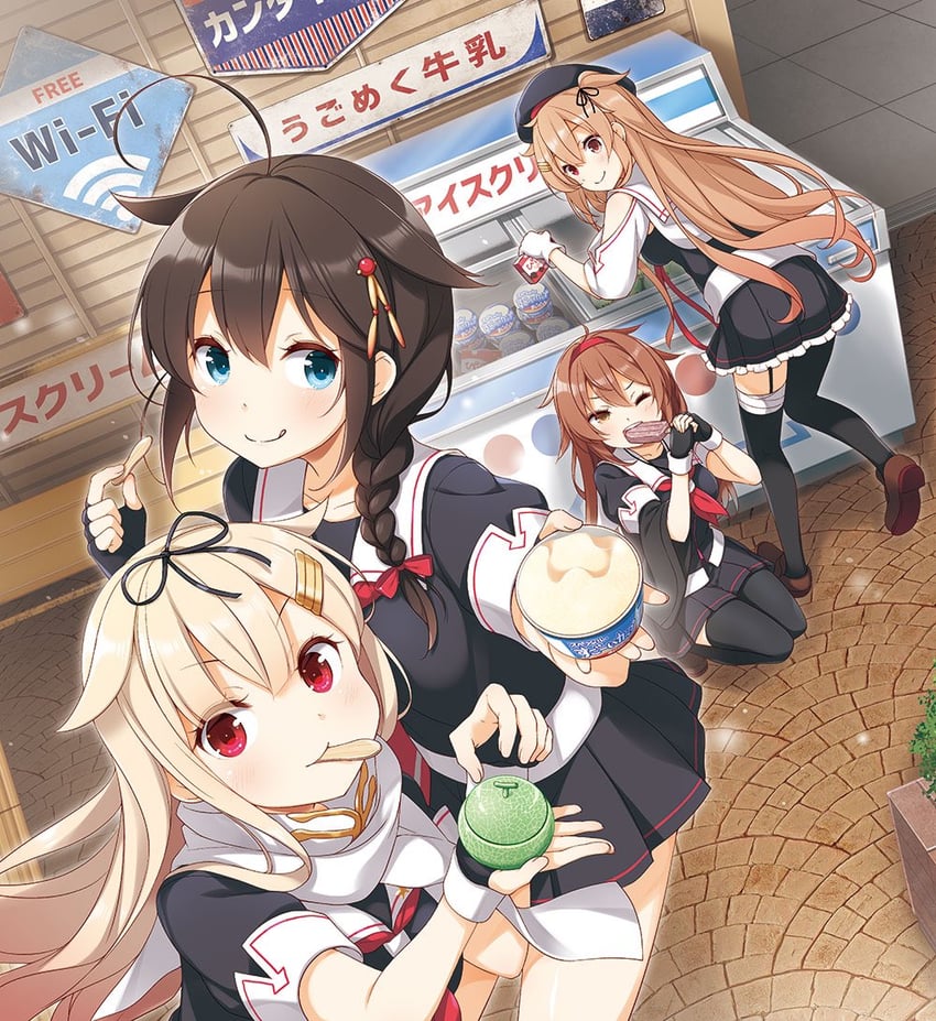 shigure, yuudachi, shigure kai ni, yuudachi kai ni, murasame, and 3 more (kantai collection) drawn by yume_no_owari