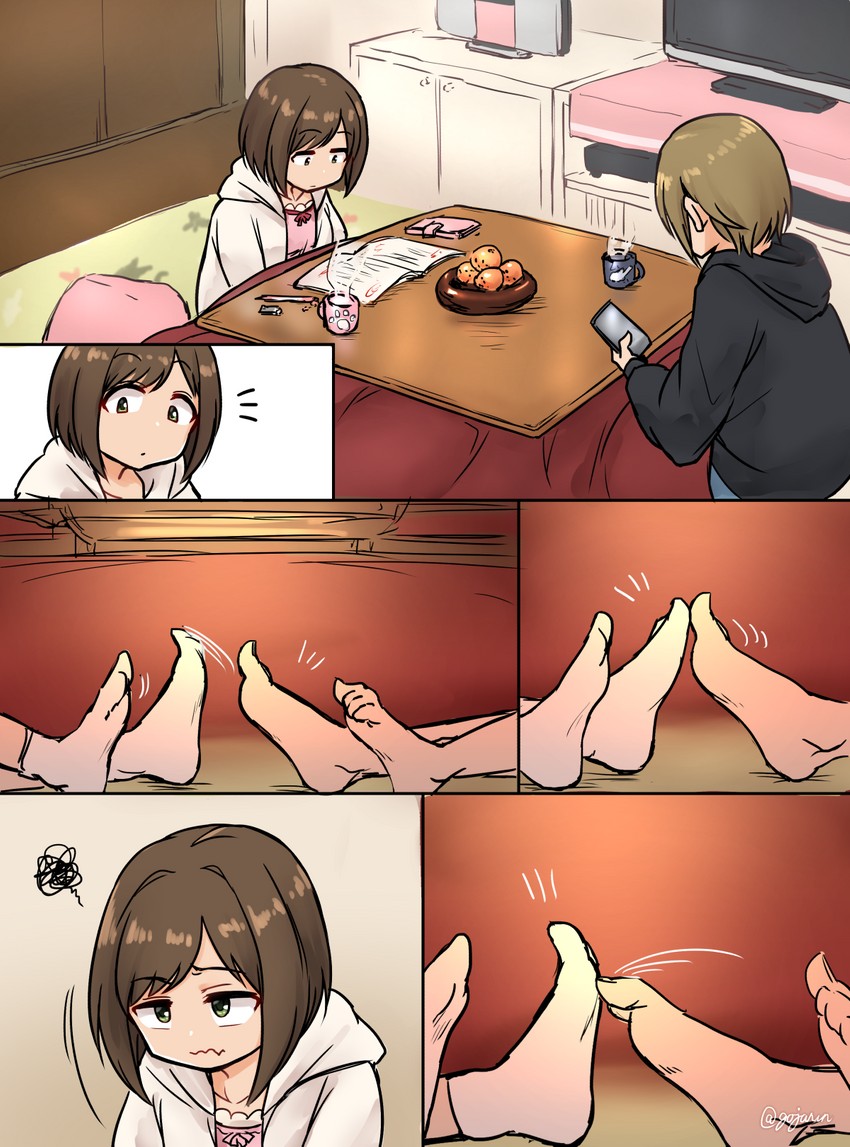 maekawa miku and tada riina (idolmaster and 1 more) drawn by gojarun