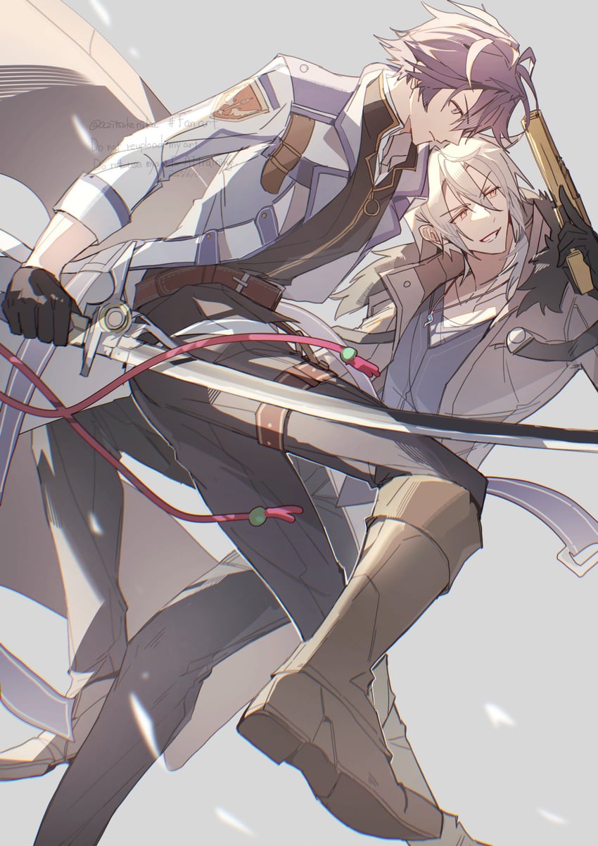 rean schwarzer and crow armbrust (eiyuu densetsu and 3 more) drawn by azitsukeniku