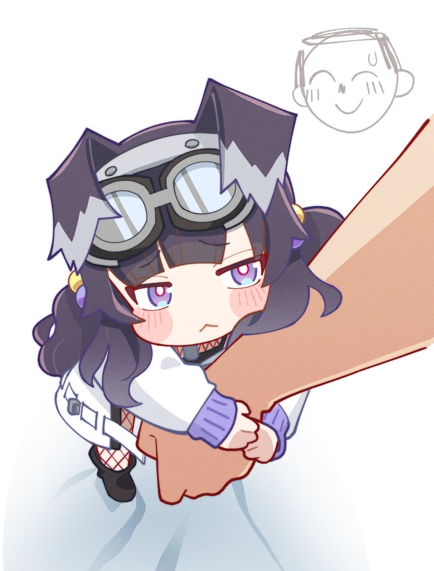 sensei, doodle sensei, and hibiki (blue archive) drawn by zilaishui