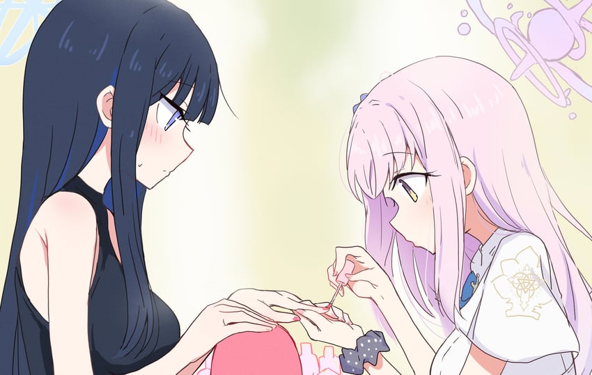 mika and saori (blue archive) drawn by itamochi
