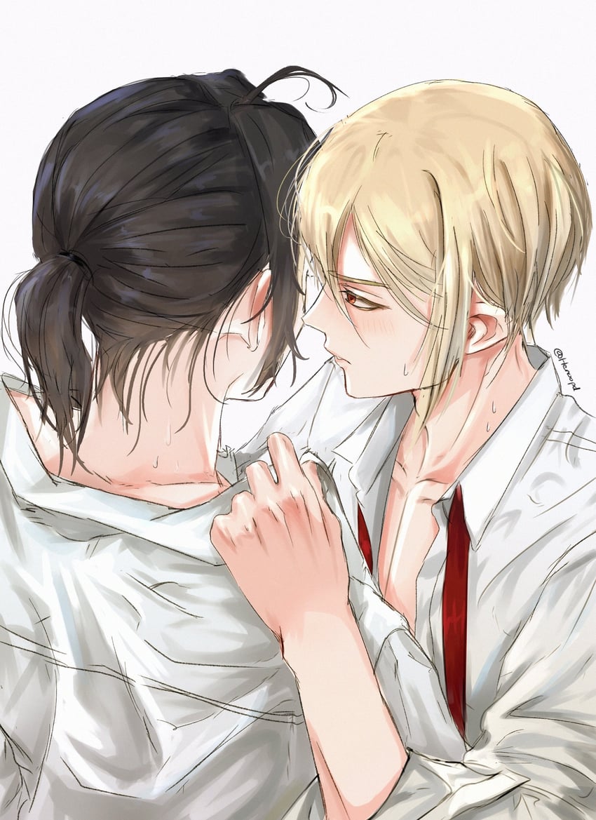 william james moriarty and sherlock holmes (yuukoku no moriarty) drawn by henoopd
