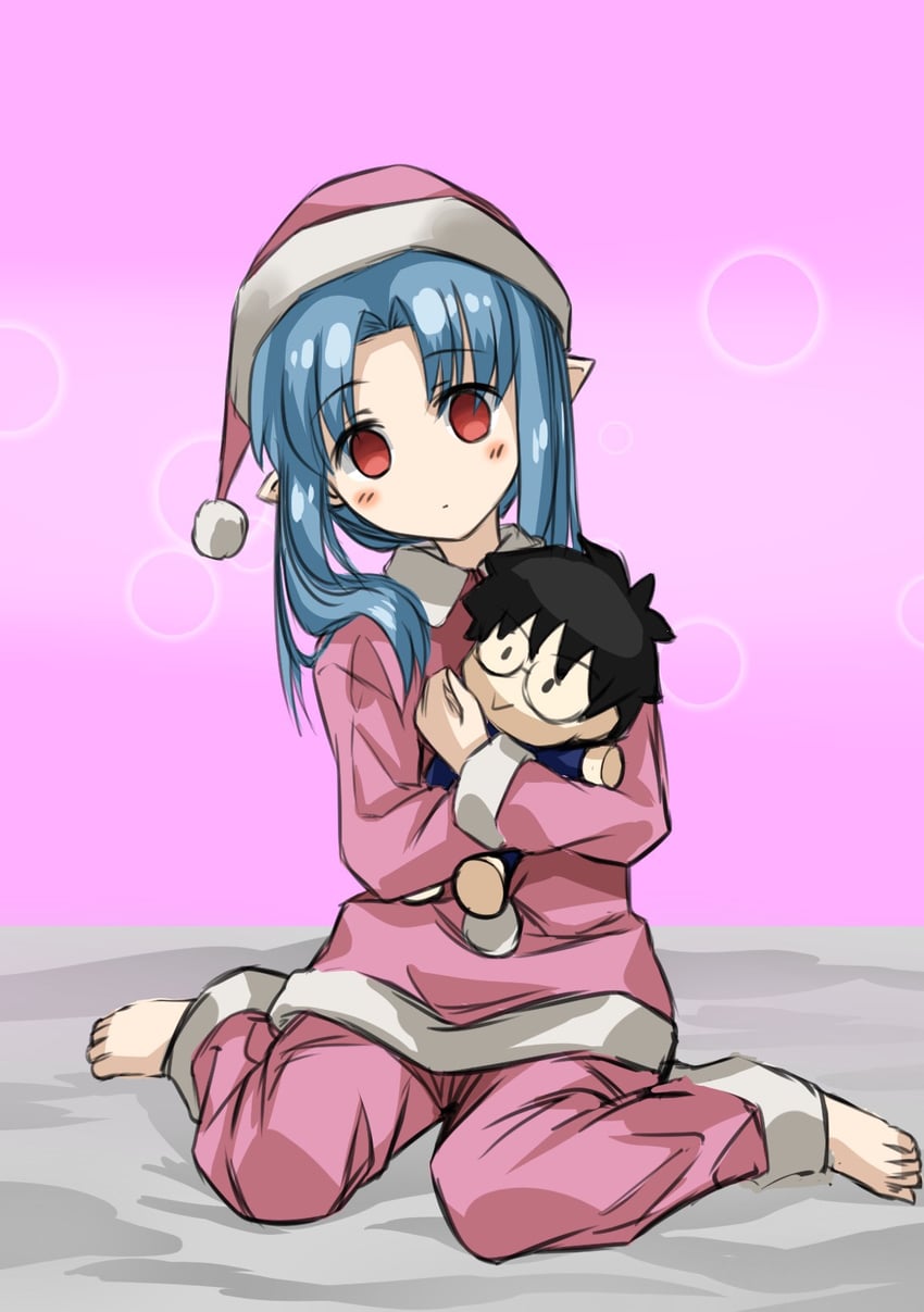 tohno shiki and len (tsukihime and 1 more) drawn by chiizu_ore