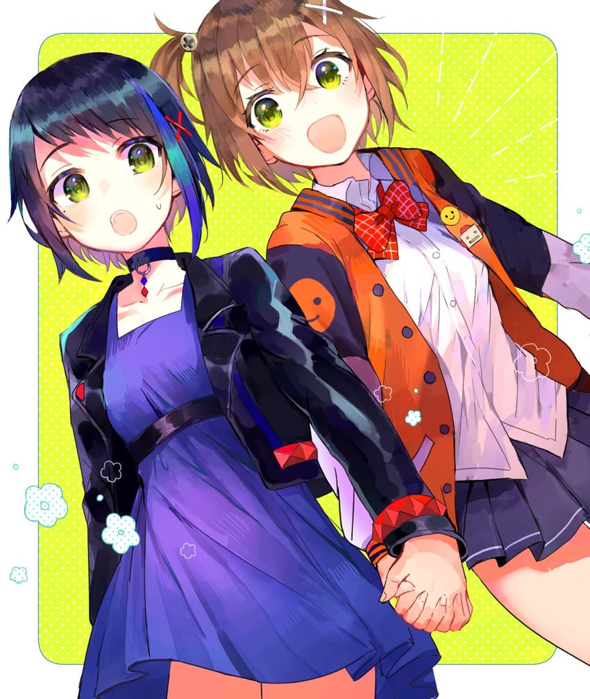 hidaka reina and seto mitsuki (denonbu) drawn by sai_(psy_0)