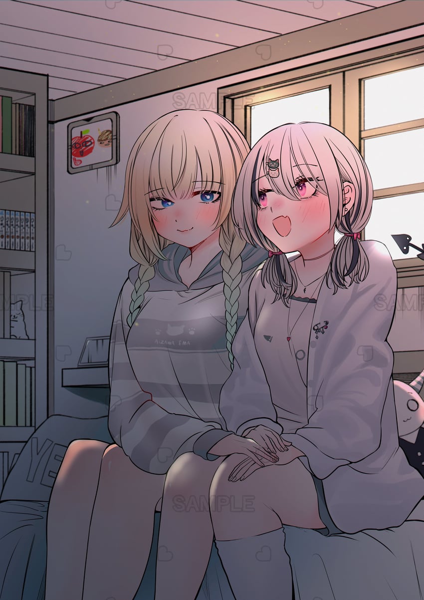 aizawa ema and asumi sena (vspo!) drawn by kou_hei_(takasr_kou)