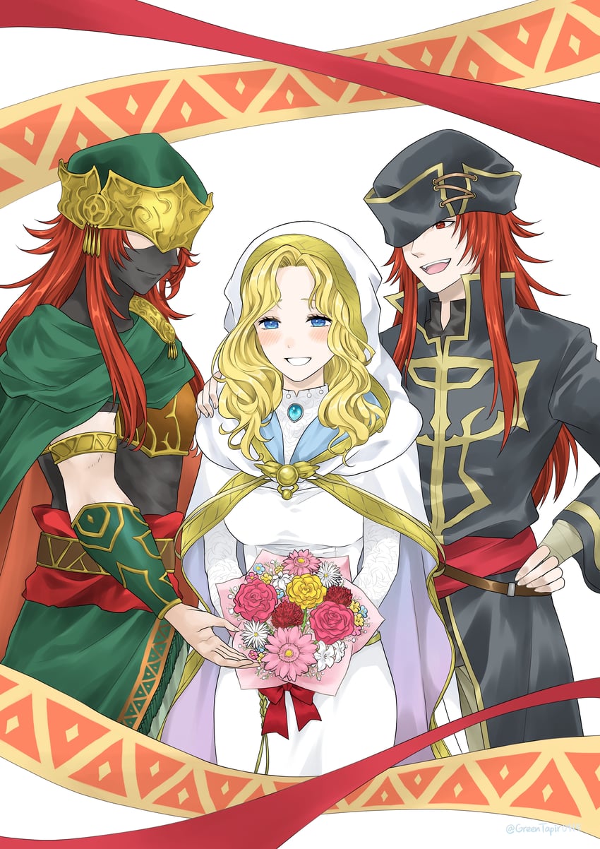 joshua and natasha (fire emblem and 2 more) drawn by midori_no_baku