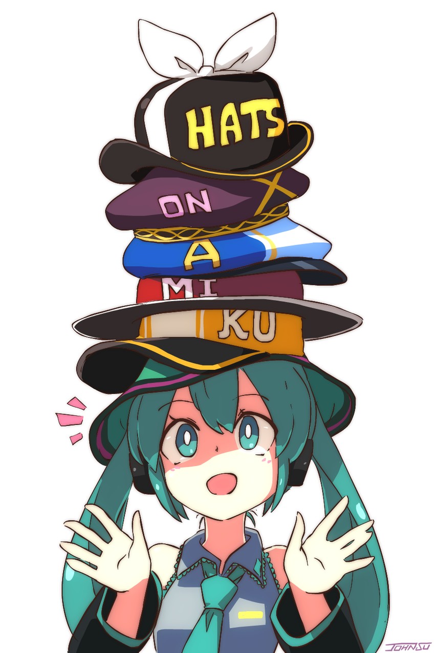hatsune miku, kagamine rin, kagamine len, megurine luka, kaito, and 1 more (vocaloid) drawn by john_su