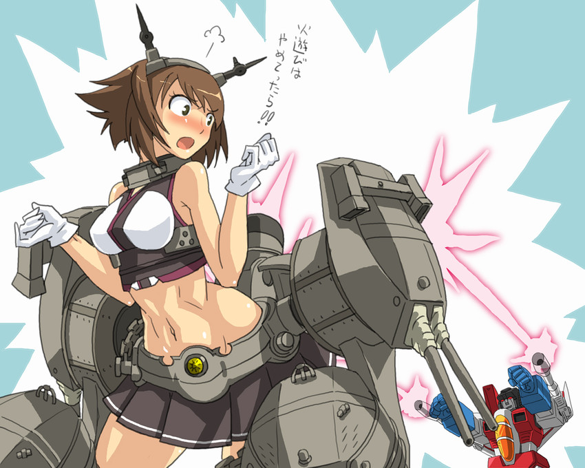 mutsu and starscream (kantai collection and 2 more) drawn by mimizu_(tokagex)