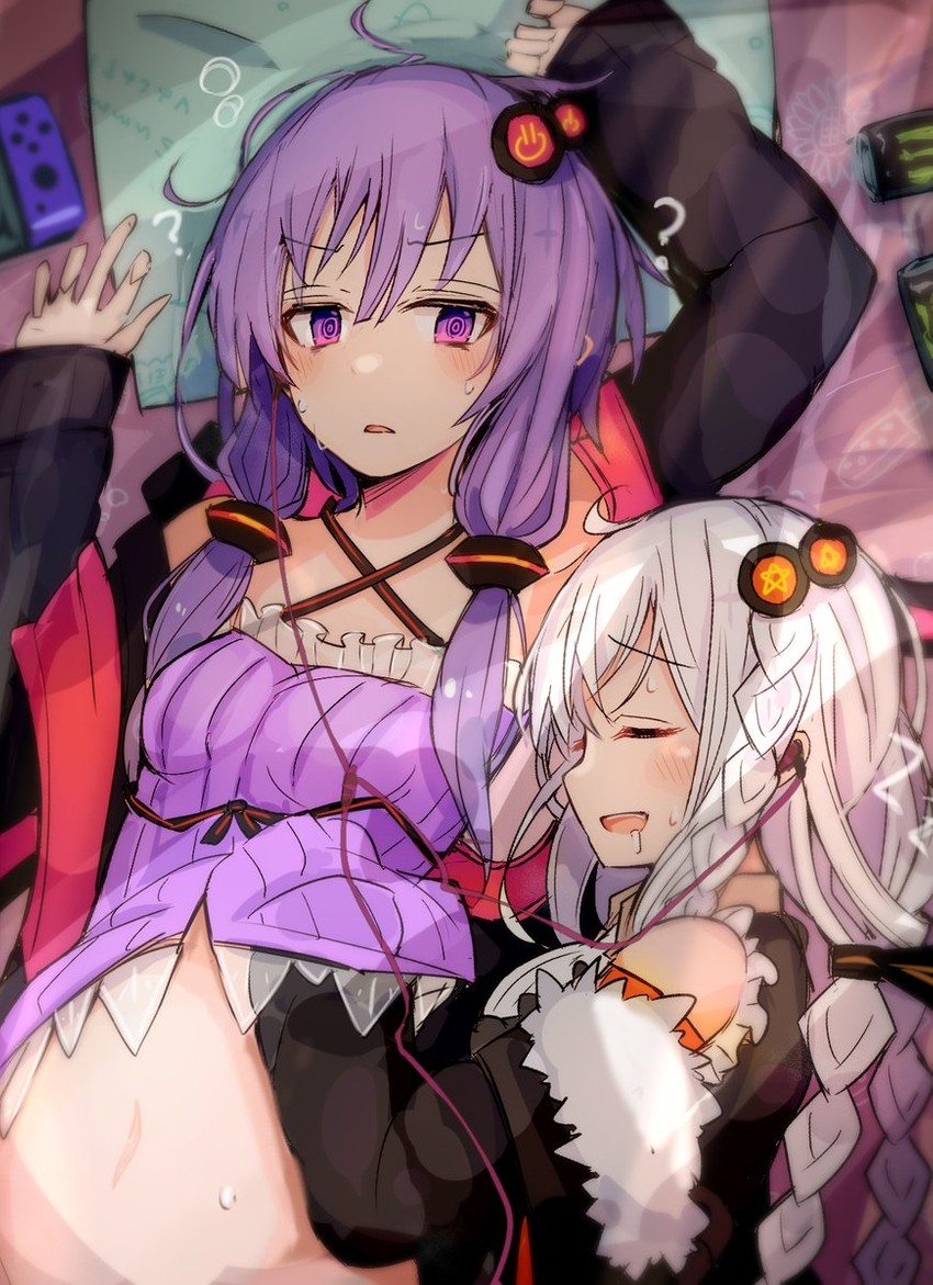 yuzuki yukari and kizuna akari (vocaloid and 1 more) drawn by kujira_hebi