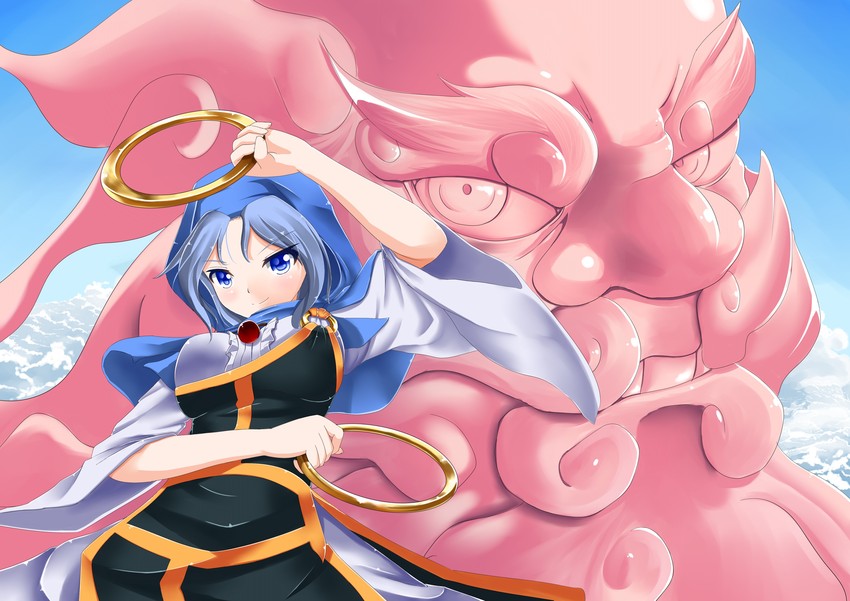 kumoi ichirin and unzan (touhou) drawn by erusen_(des-arms)
