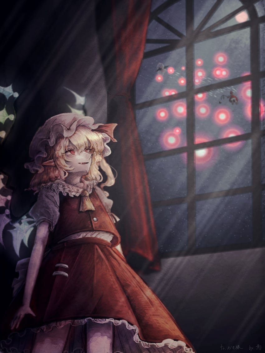 hakurei reimu, remilia scarlet, and flandre scarlet (touhou and 1 more) drawn by fleuriste