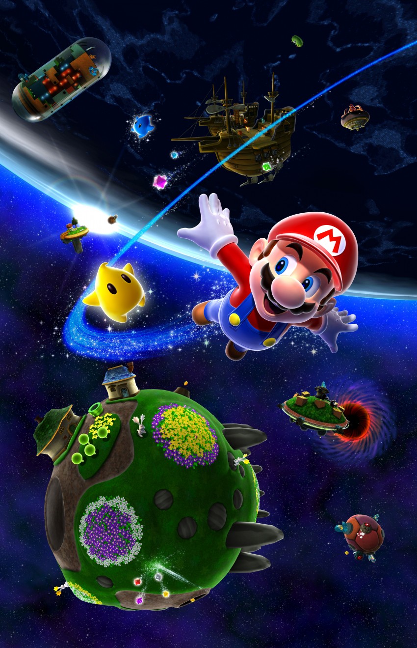 mario, luma, blue luma, and star bunny (mario and 1 more)