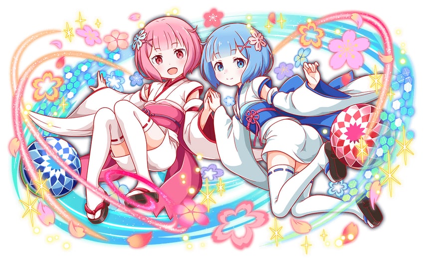 rem and ram (re:zero kara hajimeru isekai seikatsu and 1 more)