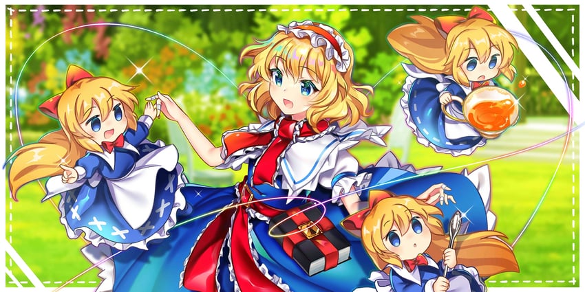 alice margatroid and shanghai doll (touhou and 1 more) drawn by rotte_(1109)