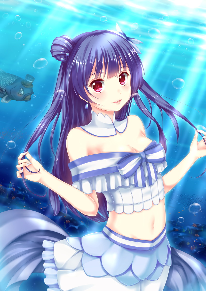 tsushima yoshiko (love live! and 1 more) drawn by rock.fc