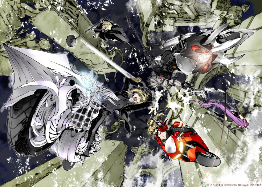 artoria pendragon, saber, medusa, cal devens, moura, and 1 more (fate and 6 more) drawn by miwa_shirow