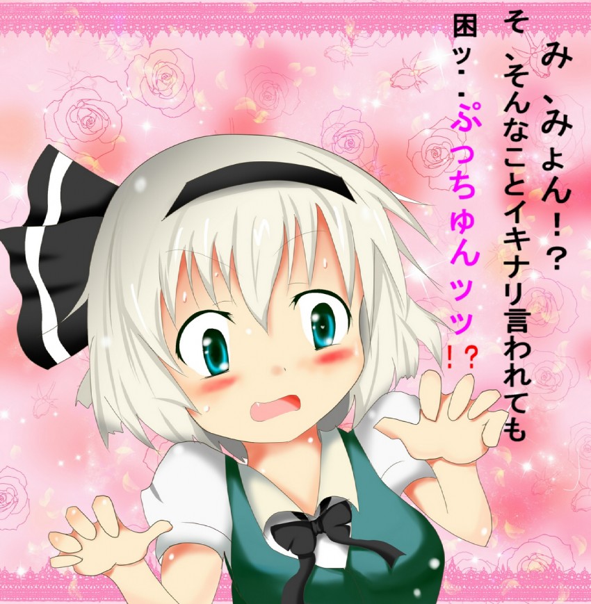 konpaku youmu (touhou) drawn by syameimaruthl