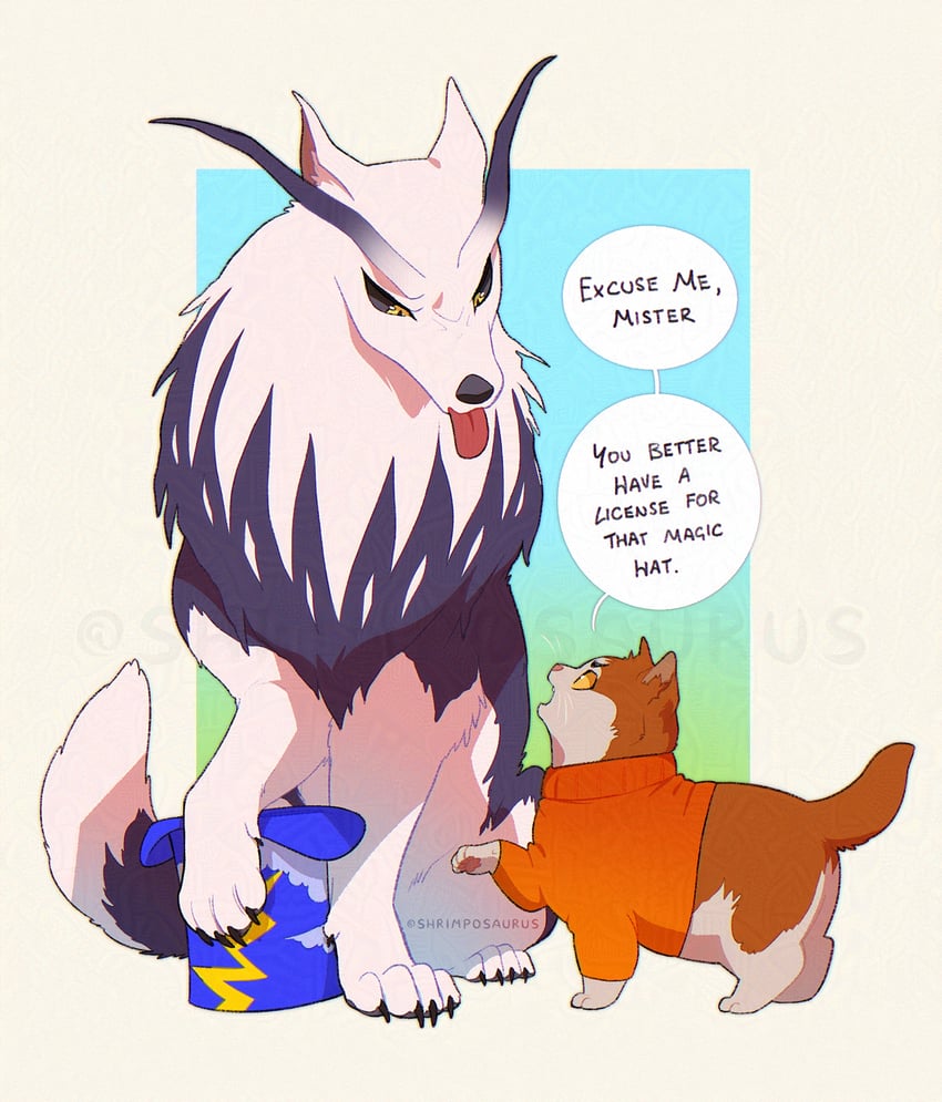 kenneth and ivlet (nyanko/wanko to mahou no boushi) drawn by shrimposaurus