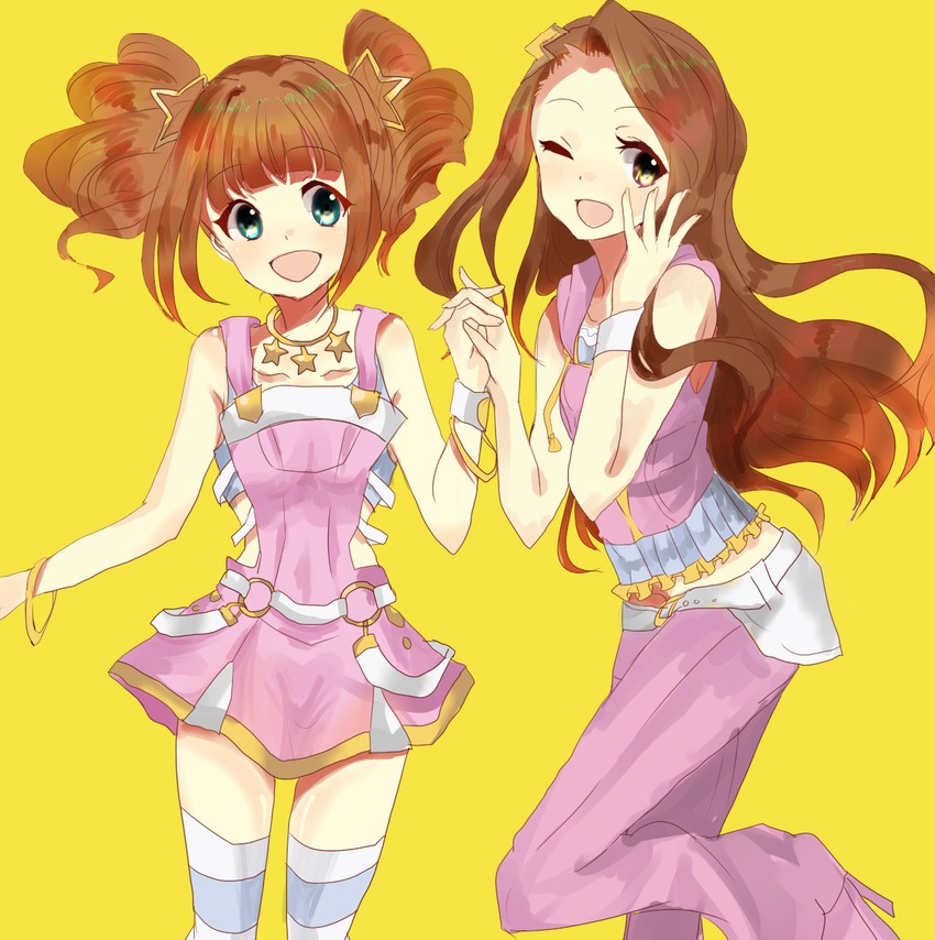 minase iori and takatsuki yayoi (idolmaster and 1 more) drawn by zatirudorenn