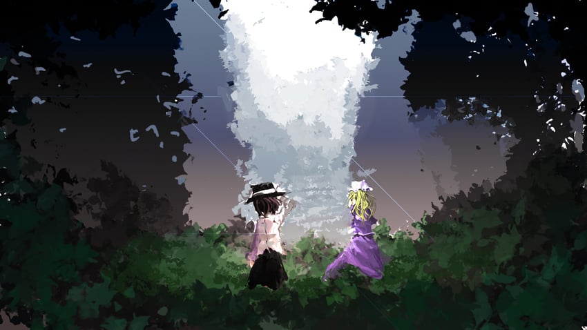usami renko and maribel hearn (touhou and 1 more) drawn by tobenai_todo