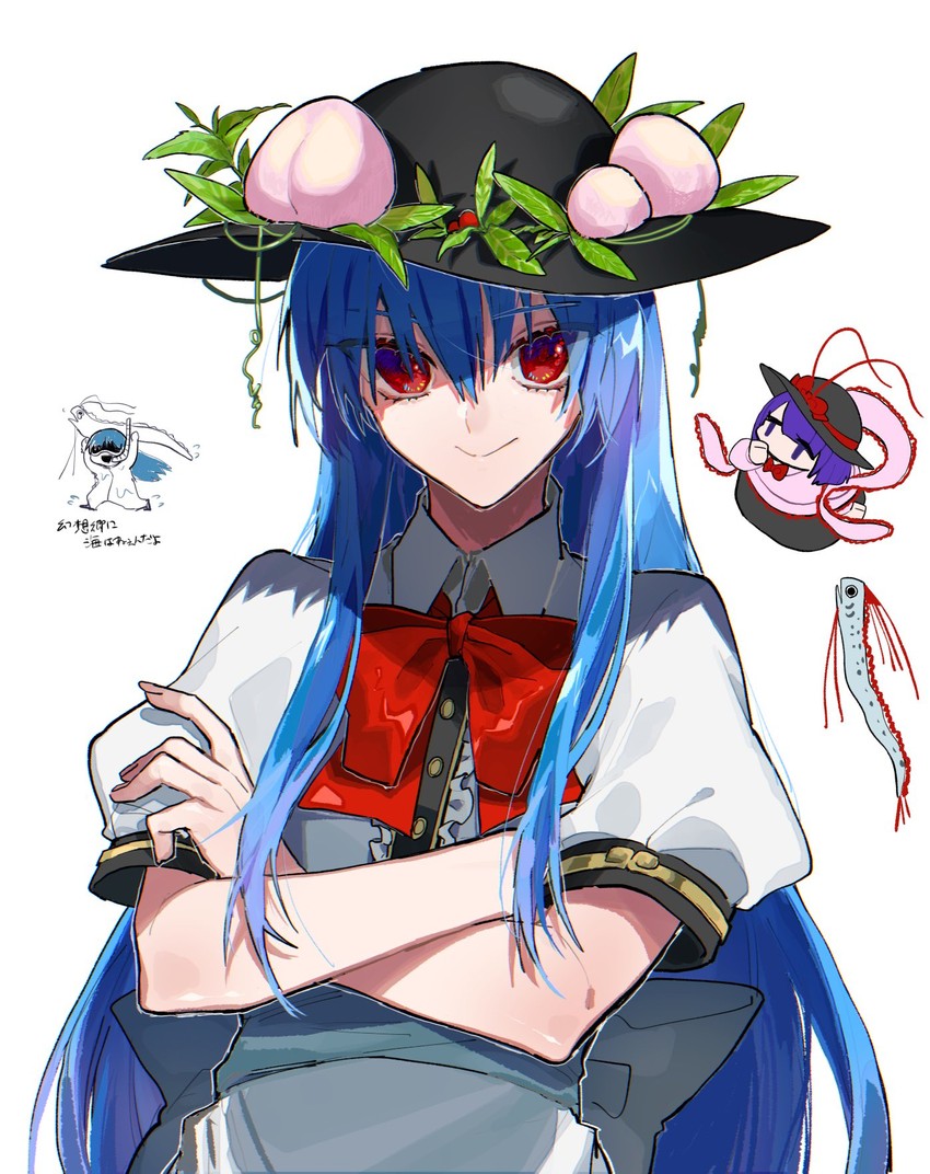 hinanawi tenshi and nagae iku (touhou) drawn by fuuga_(perv_rsity)
