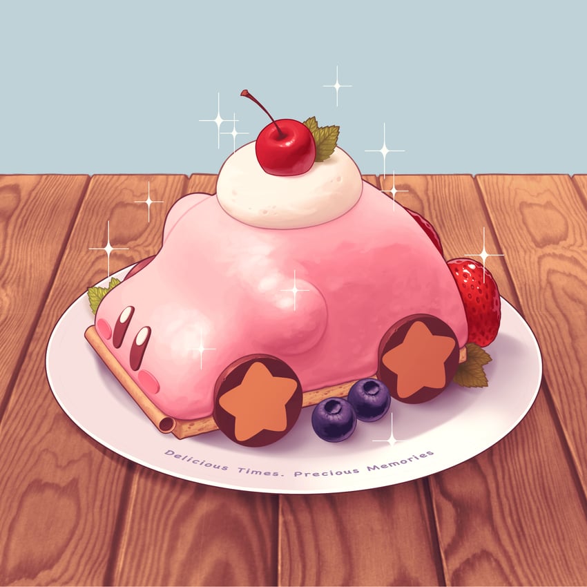 kirby and car mouth (kirby and 2 more) drawn by 5health