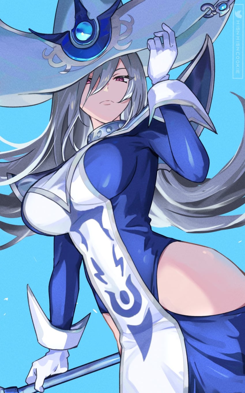 silent magician (yu-gi-oh! and 1 more) drawn by hsin