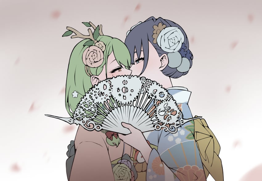 ouro kronii and ceres fauna (hololive and 1 more) drawn by hikigaya_0926