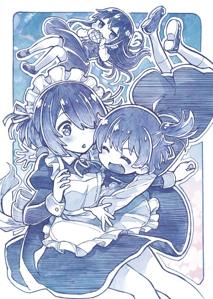 shirosaki hana, hoshino miyako, and hoshino hinata (watashi ni tenshi ga maiorita!) drawn by sakino_shingetsu