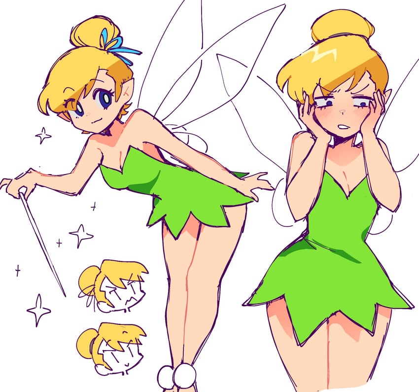 tinker bell (walt disney's peter pan) drawn by cio_(ciosui)