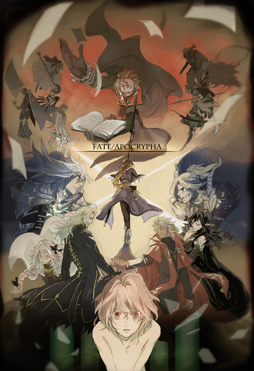 jeanne d'arc, astolfo, mordred, jack the ripper, atalanta, and 12 more (fate and 1 more) drawn by imo_(hamo)