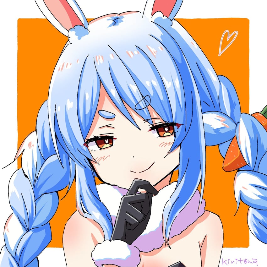 usada pekora and don-chan (hololive) drawn by kiritoma