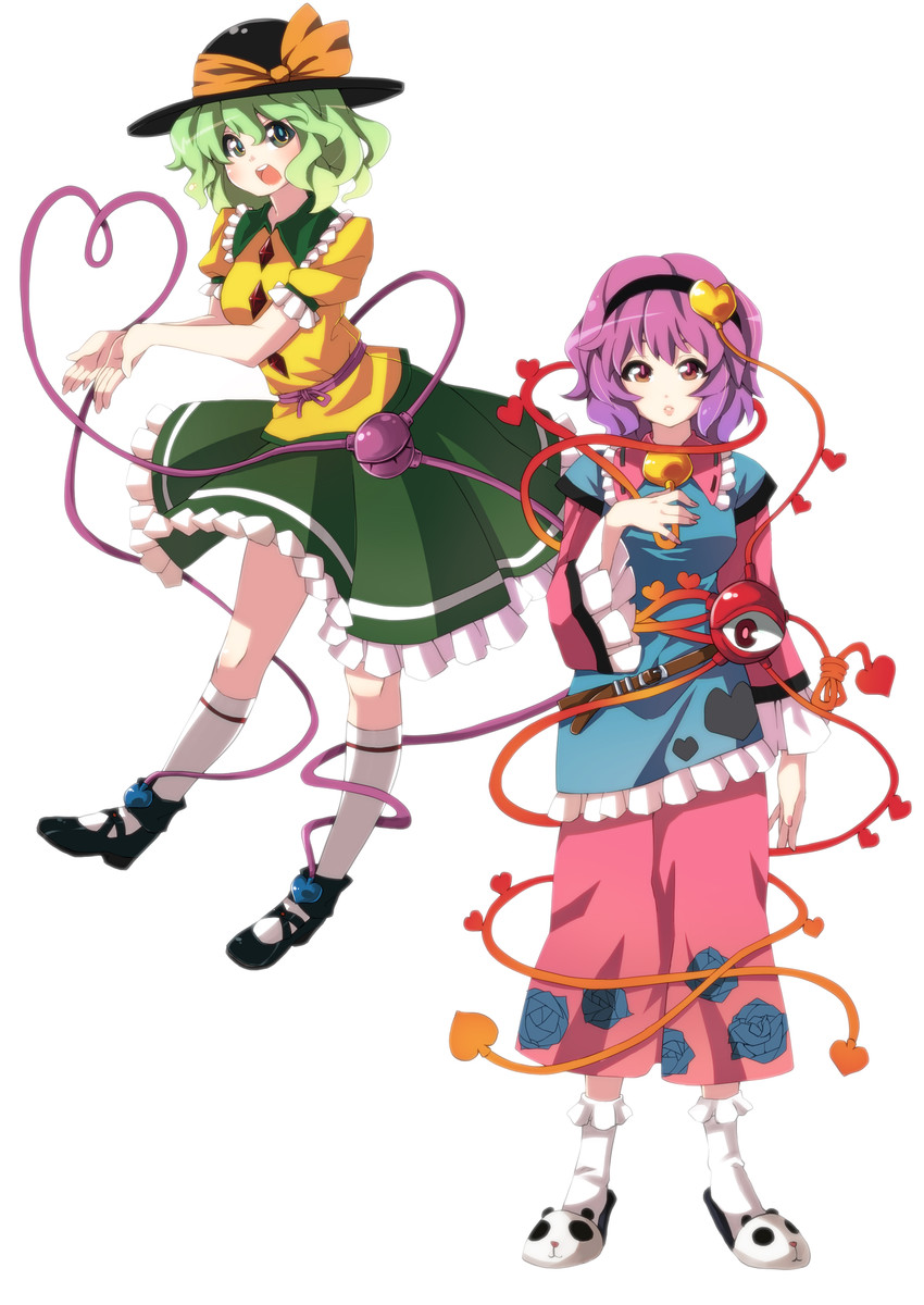 komeiji koishi and komeiji satori (touhou) drawn by makai