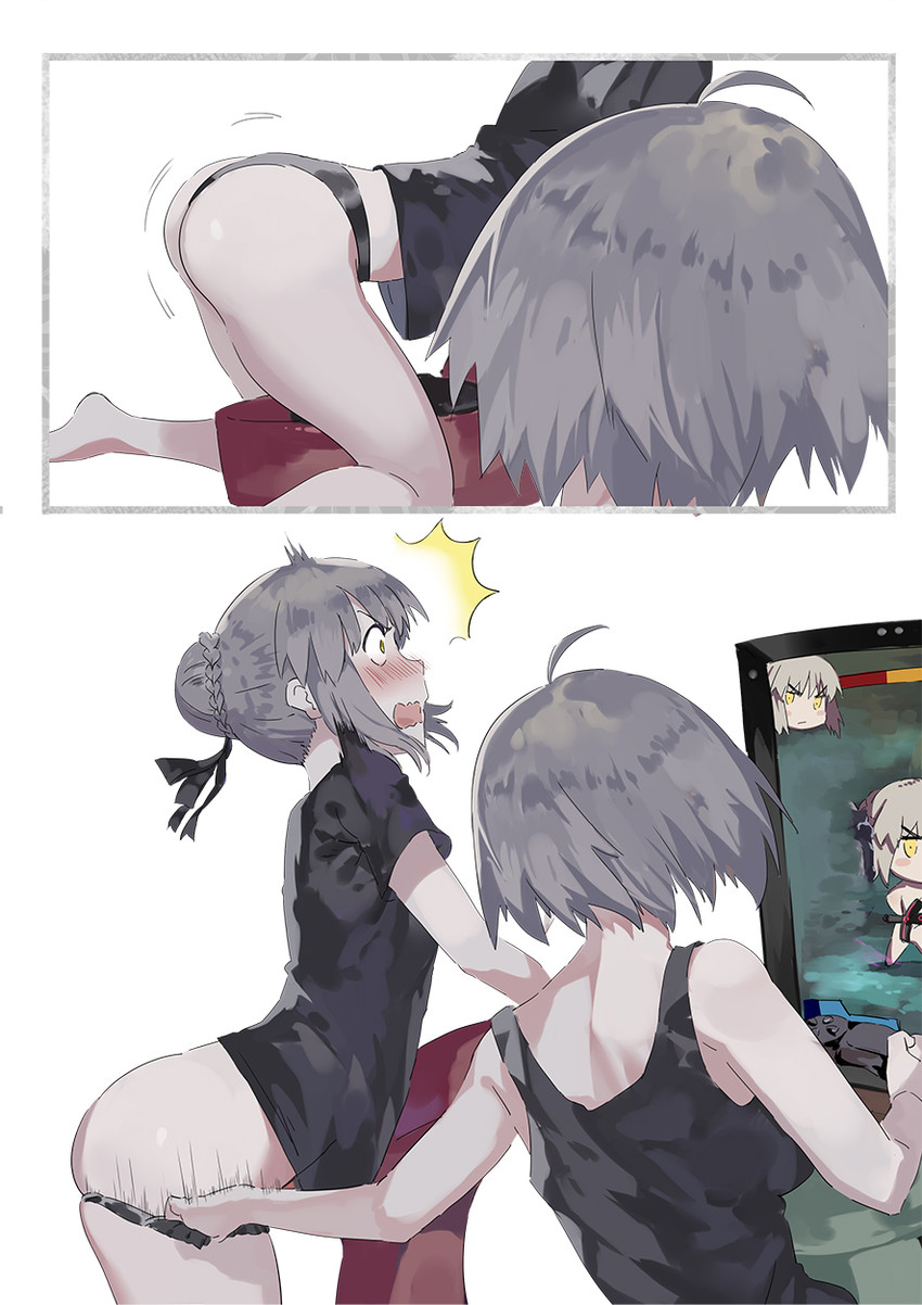 artoria pendragon, jeanne d'arc alter, and saber alter (fate and 2 more) drawn by club3