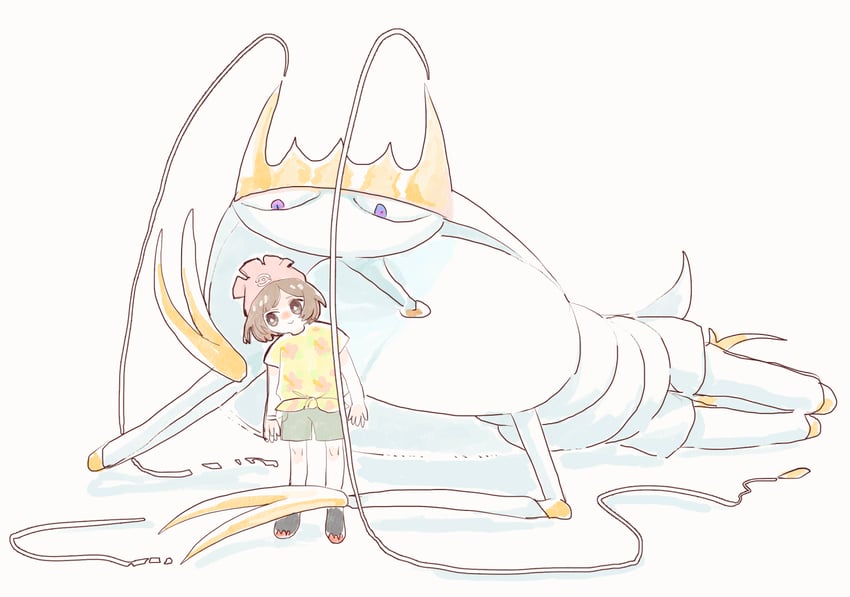 selene and pheromosa (pokemon and 1 more) drawn by pleo