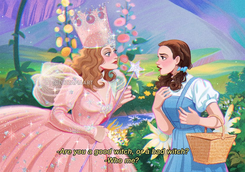 dorothy gale and good witch of the north (the wizard of oz) drawn by luztapiaart