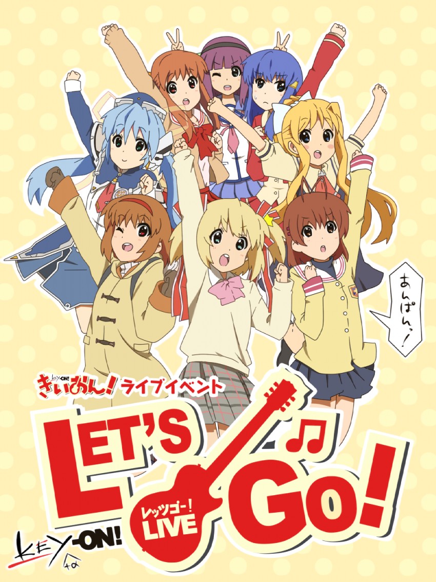 kamio misuzu, furukawa nagisa, nakamura yuri, kamikita komari, tsukimiya ayu, and 3 more (k-on! and 9 more) drawn by toumokoroshi