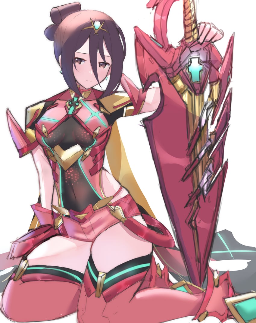 pyra and morag ladair (xenoblade chronicles and 1 more) drawn by juneplums