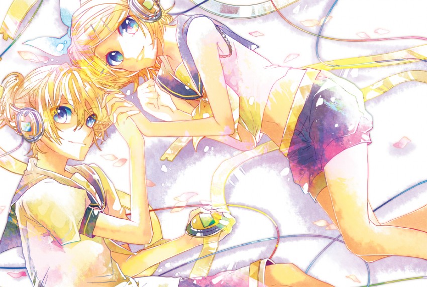 kagamine rin and kagamine len (vocaloid) drawn by ui_(rot)
