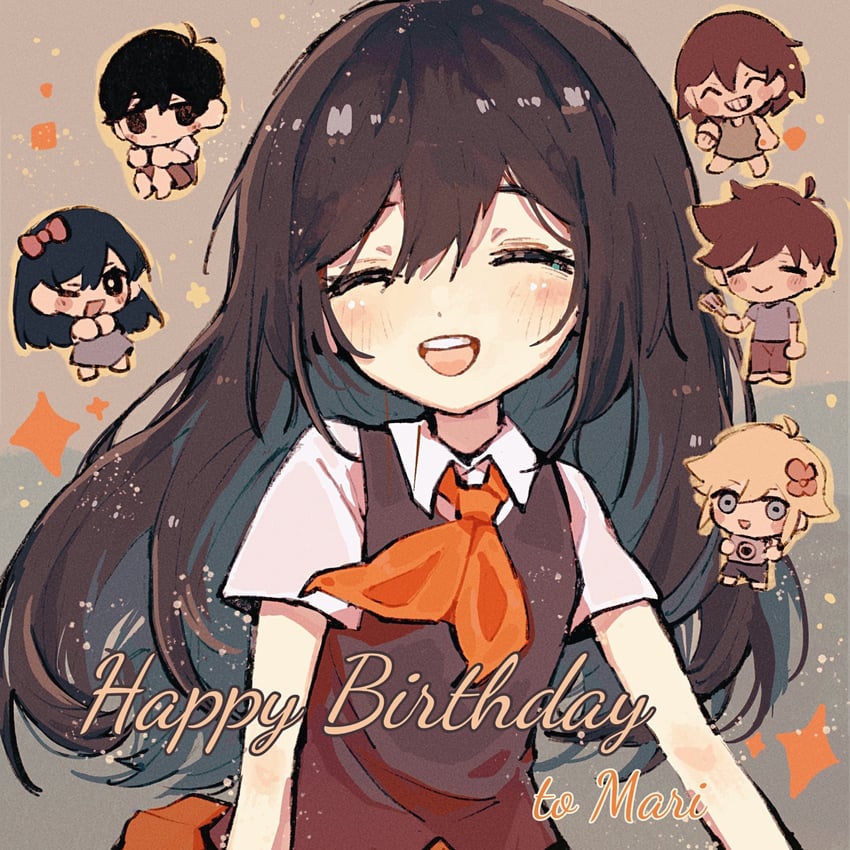 sunny, basil, kel, aubrey, mari, and 1 more (omori) drawn by coiky0314