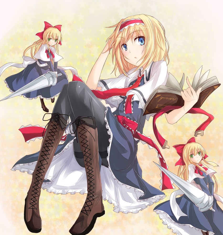 alice margatroid and shanghai doll (touhou) drawn by ram_hachimin