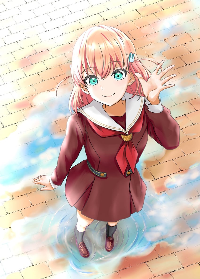 hinoshita kaho (love live! and 1 more) drawn by urusiyamaxdane1