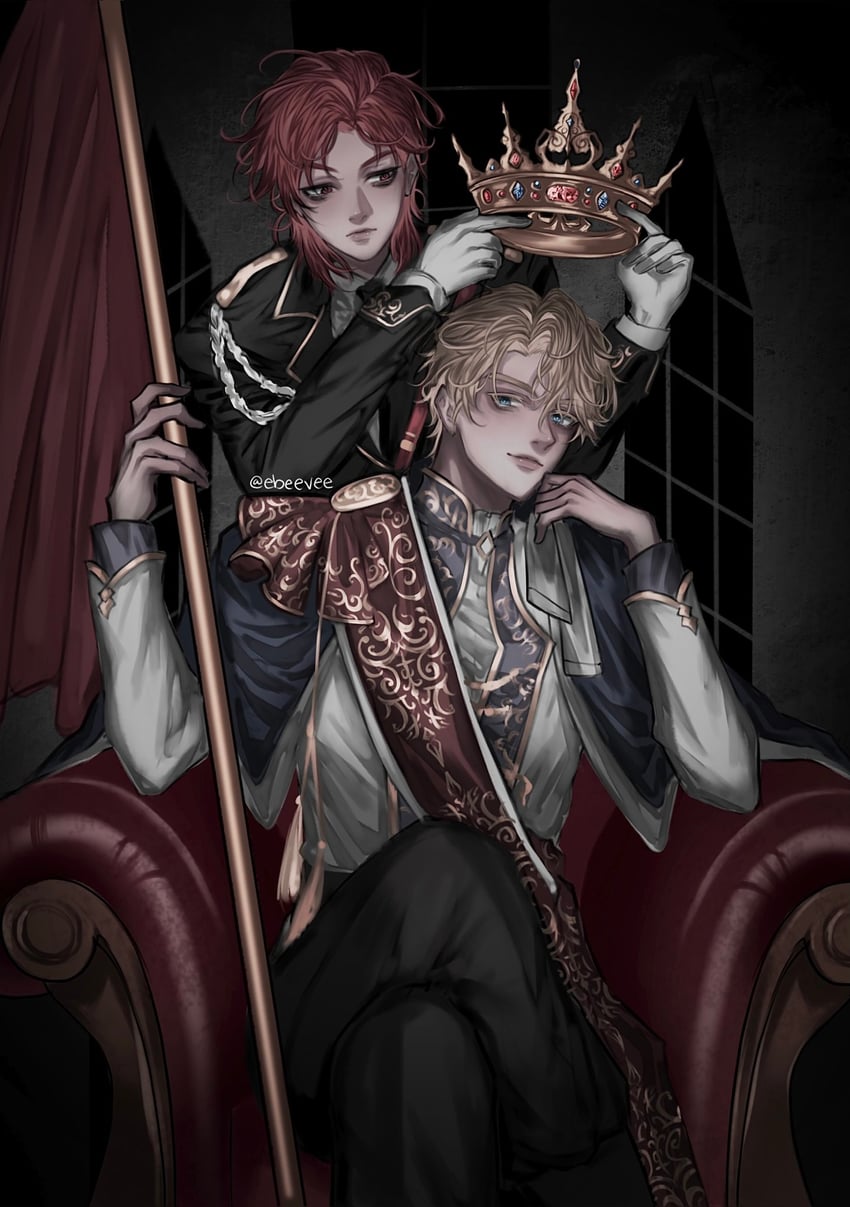 cale henituse and alberu crossman (lout of count's family) drawn by evie_(baoxiao)