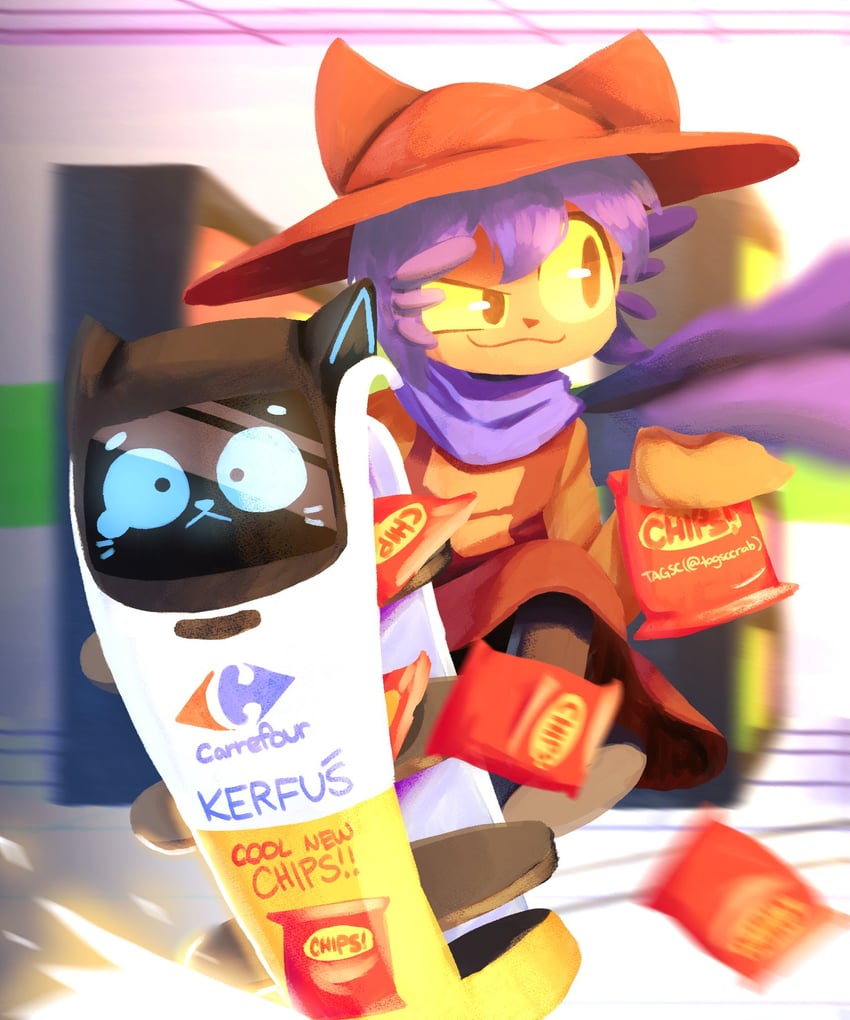 niko, bellabot, and kerfus (oneshot and 1 more) drawn by tagsc