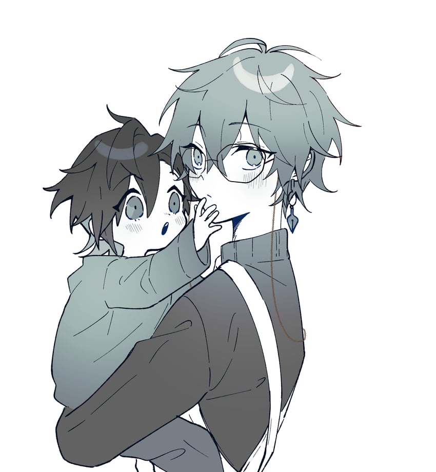 ike eveland and yugo asuma (nijisanji and 1 more) drawn by ki_sushi_taiyou