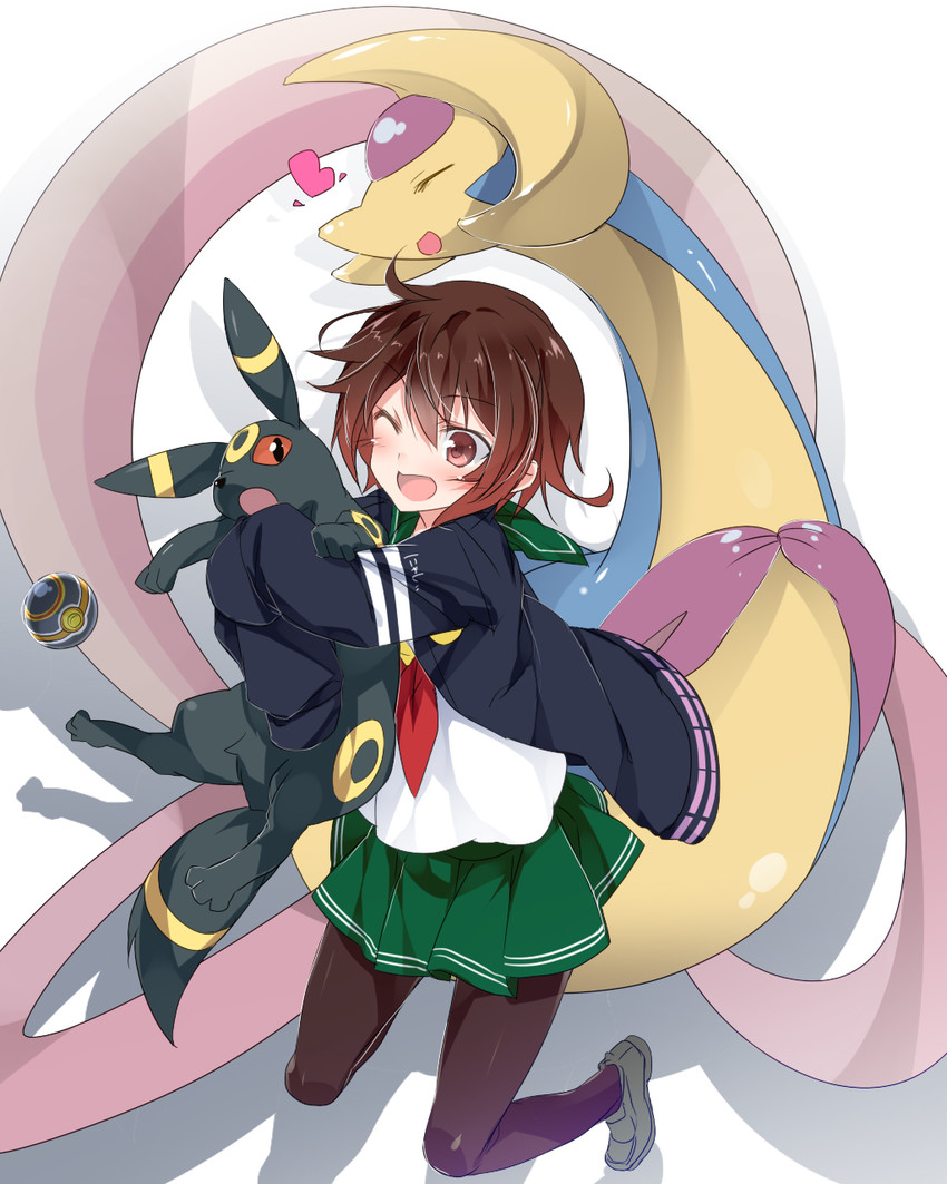 umbreon, mutsuki, mutsuki kai ni, and cresselia (kantai collection and 1 more) drawn by mtu_(orewamuzituda)